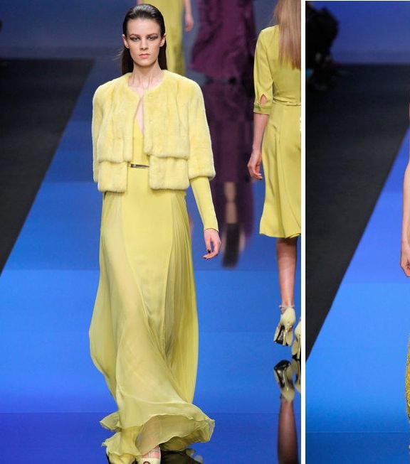 فساتين الشيفون لشتاء 2014 مع إيلي صعب