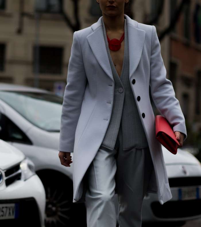 موضة الجيليه الرسمية مع السترة الرجالية الرسمية من اليوم الخامس من اسبوع الموضة في ميلانو