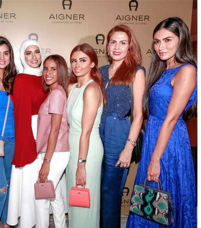 اهم مدونات الموضة في دبي يحضرن حفل Aigner