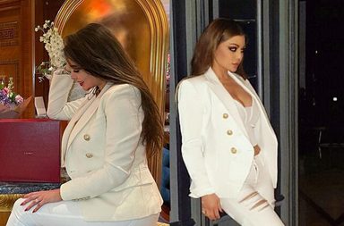 هيفاء وهبي وياسمين صبري ترتديان البلايزر نفسها فمن نسقتها بطريقة أجمل؟