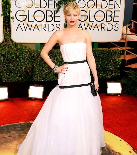 جنيفر لورنس في حفل الـ Golden Globes 2014