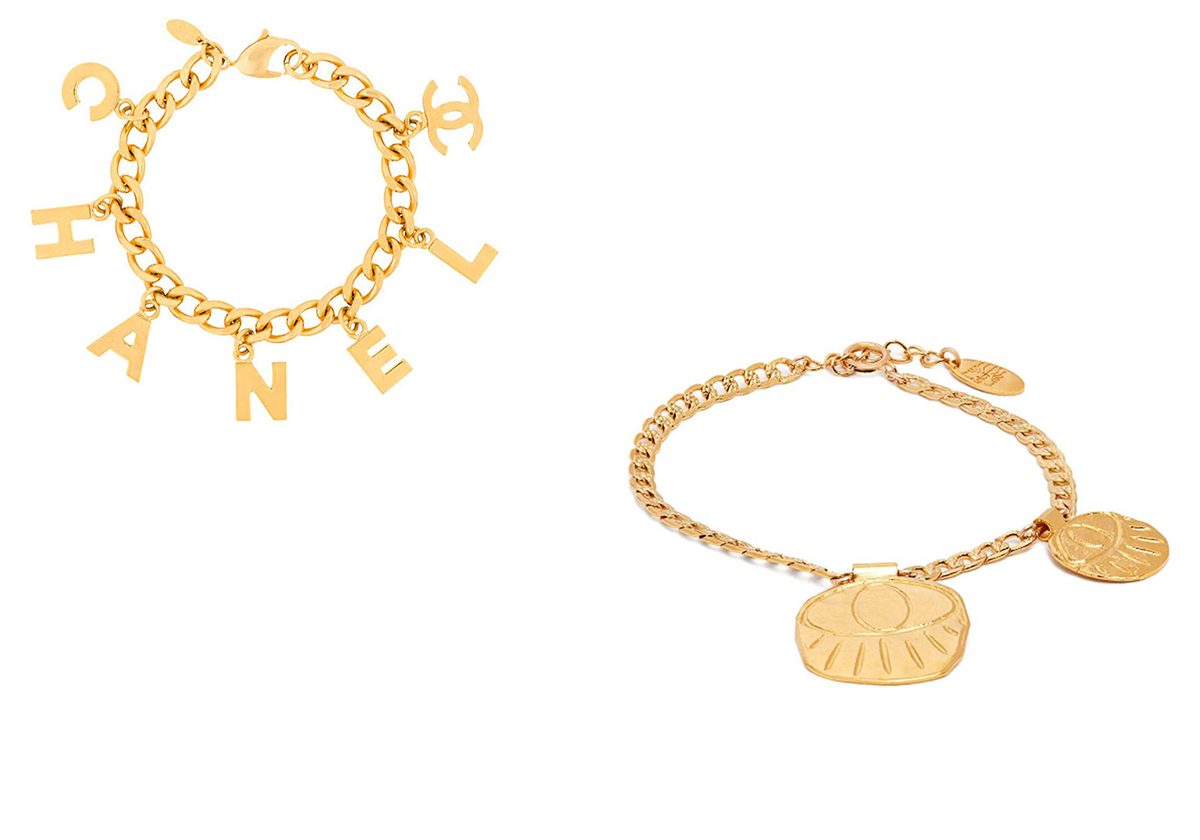 الاساور المتدلية بالاشكال