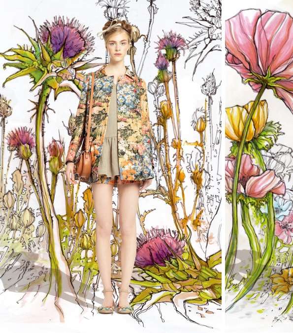 من مجموعة Red Valentino، اختاري الأزياء المطبعة بالأزهار