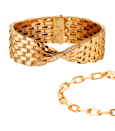 إختاري الأساور على شكل السلاسل الحديدية