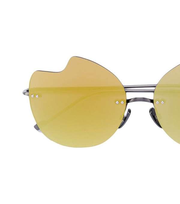 نظارات Courreges الشمسية باطار على شكل لوحة الالوان