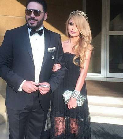 داليدا عياش بفستان من توقيع  christos and costarellos في حفل الموركس دور 2015