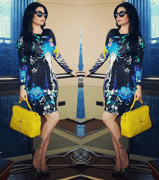 هيفاء وهبي بموضة الفستان المطبع بالازهار في مسلسل مريم