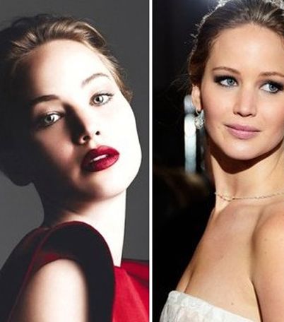 صور اهم لوكات مكياج وشعر جينيفر لورانس