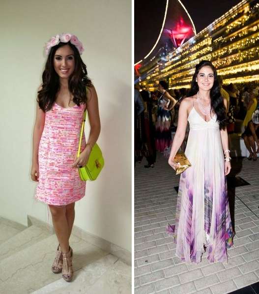 تالا سمان تختار رباط شعر من الورد وتمارا القباني تتخلى عن القبعة في كأس دبي العالمي