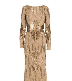 تألّق اللون الذهبي مع فستان من مجموعة إيلي صعب