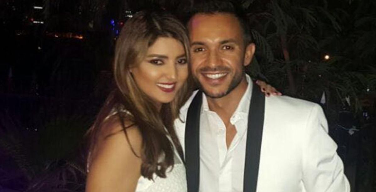 صورة قديمة لخطيب مريم سعيد السابق تظهر إعجابه بممثلة أجنبية والأخيرة تضحك له!