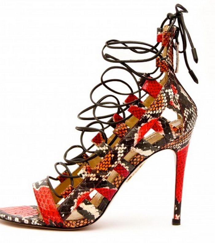 من اجمل موديلات الاحذية لصيف 2015، حذاء Aquazzura الملون