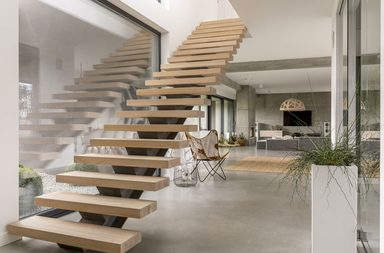 أجمل ديكورات الدرج الداخلي في المنزل