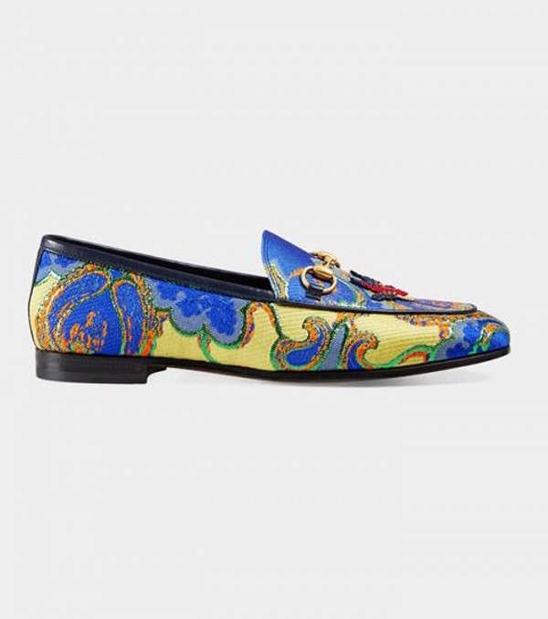 حذاء Loafer من قوتشي مطبع بالازهار لخريف 2016