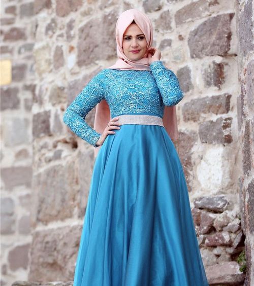 بالموديلات والصور فساتين 2017 للمحجبات