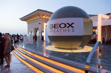 حفل إطلاق مجموعة تصاميم Geox في Mercury Lounge في فتدق Four Seasons دبي