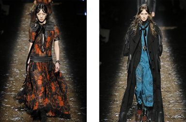 الفساتين الماكسي المطبعة من Coach