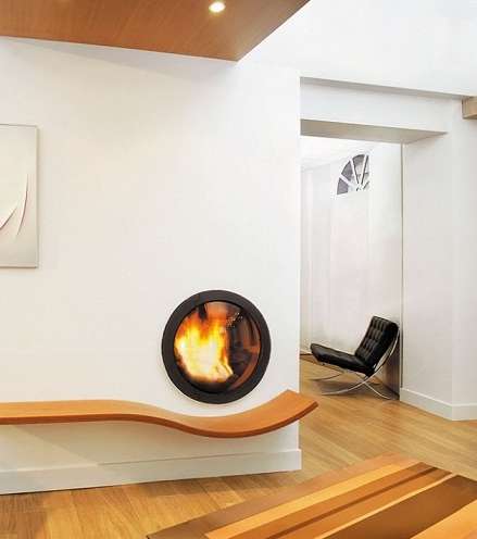 مدفأة على شكل دائري بتصميم خلاّق