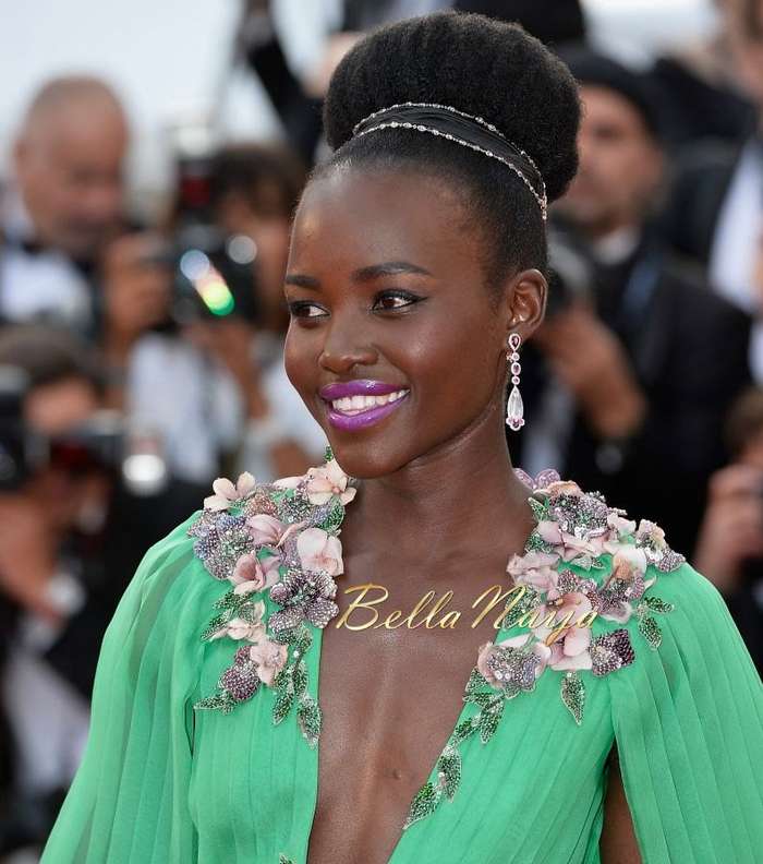 إطلالة مكياج لوبيتا نيونغو في حفل إفتتاح مهرجان كان السينمائي 2015