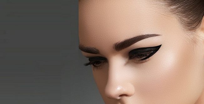 مكياج عيون كثيف بالأسود