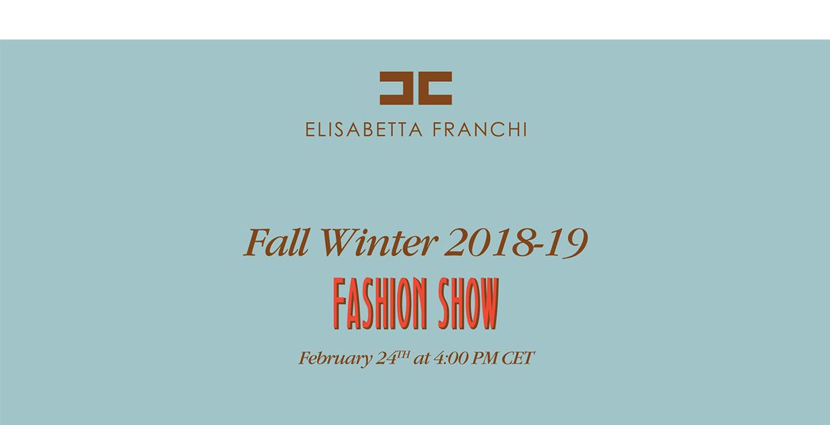 تابعي عرض Elisabetta Franchi مباشرة من ميلانو