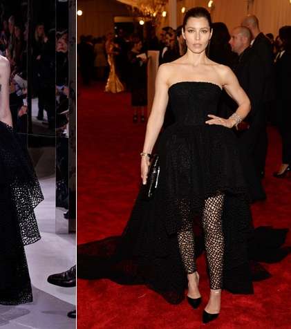 جيسيكا بيال تختار فستانها من جيامباتيستا فالي لحفل الـ Met Gala
