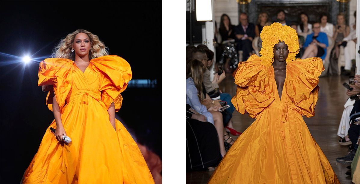 بيونسي بفستان كوتور من فالينتينو