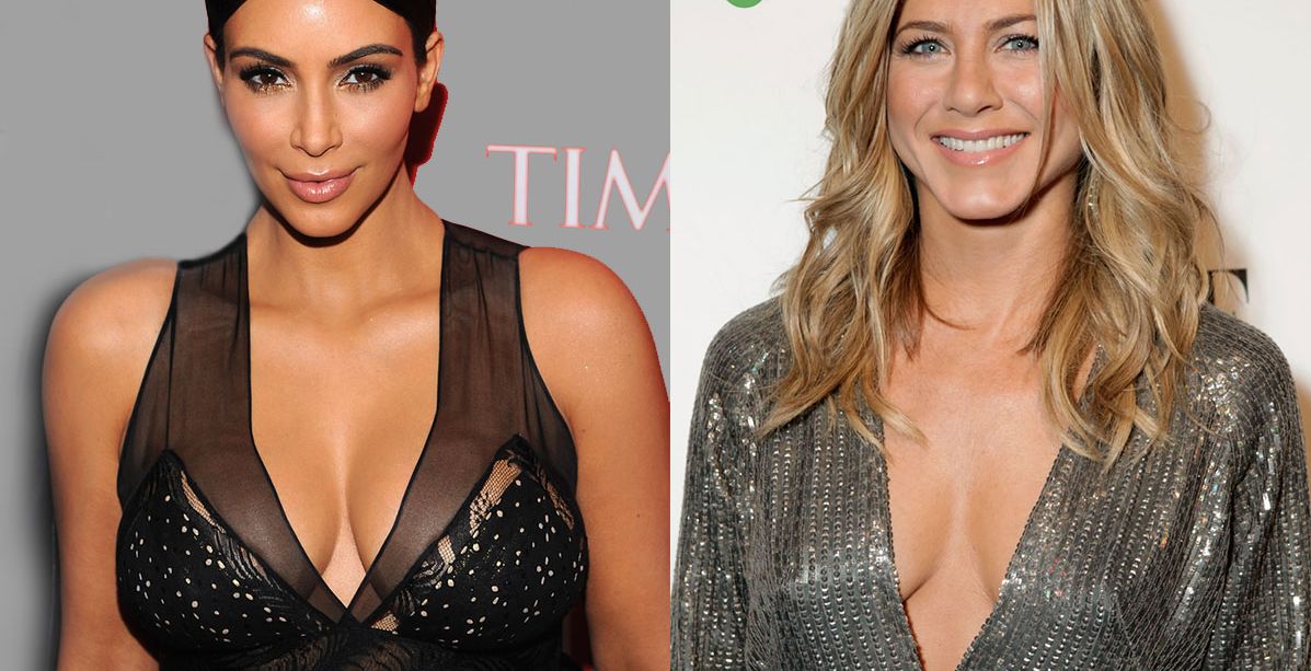 لماذا يفضل الرجال صدر جينيفر آنستون على صدر كيم كارداشيان!