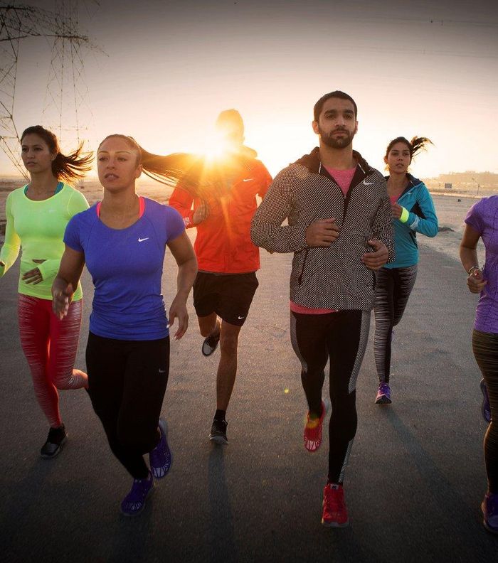 لقطات من إحدى جلسات Nike Dawn Runners في دبي