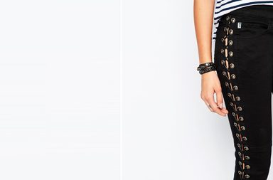 الجينز المزين بالشرائط موضة تبرز في صيف 2017