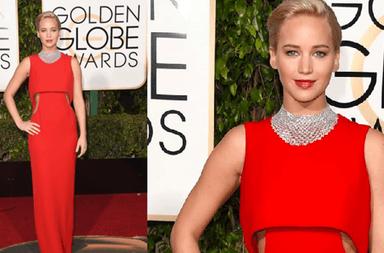 ازياء جنيفر لورنس في حفل توزيع جوائز غولدن غلوبز 2016