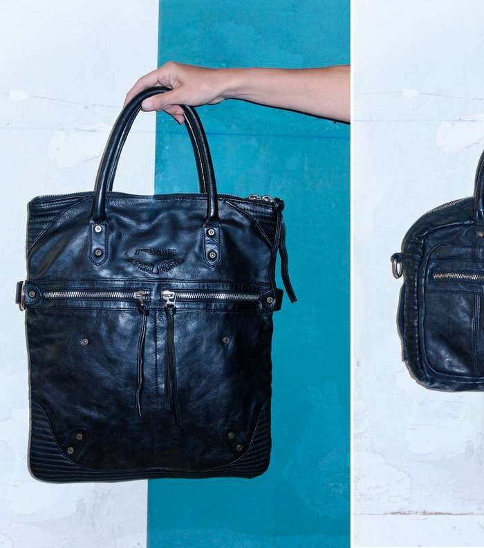 الحقائب بالجلد الأسود من مجموعة Zadig & Voltaire لربيع 2013