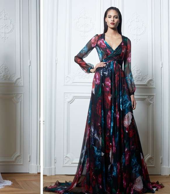 فساتين الشيفون من مجموعة زهير مرد لشتاء 2014