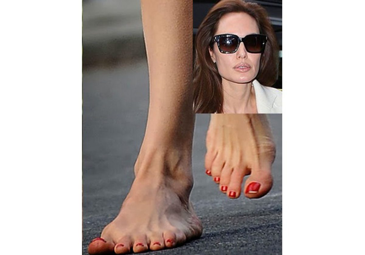 بشاعة أصابع قدمي أنجلينا جولي 