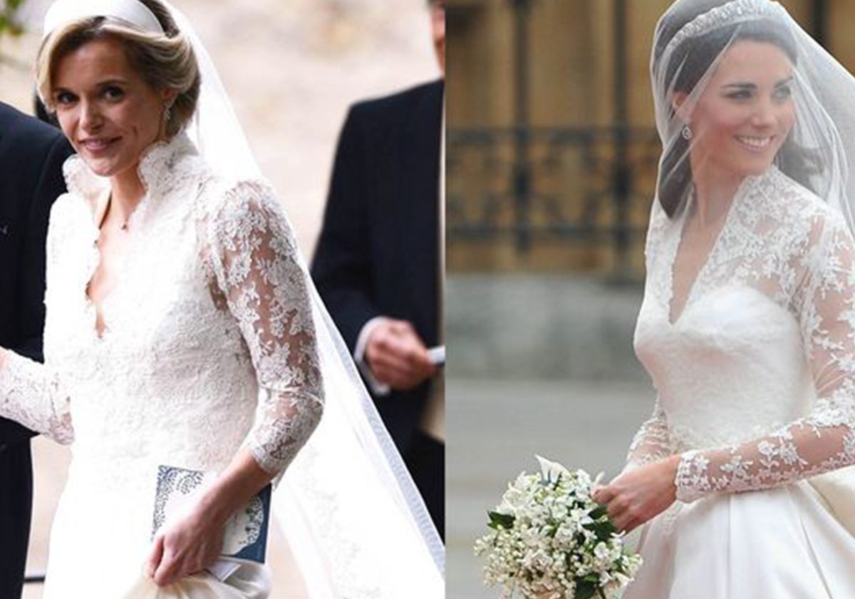 التشابه كبير بين الفستانين