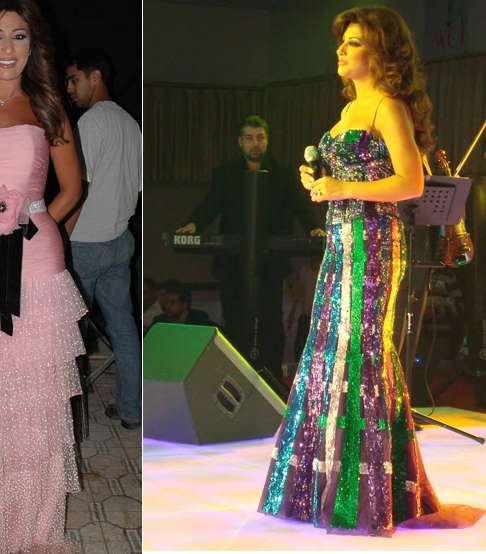 مجموعة من فساتين نجوى كرم