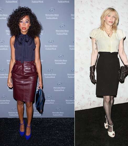 النجمات يعتمدن موضة الـ Pencil Skirts