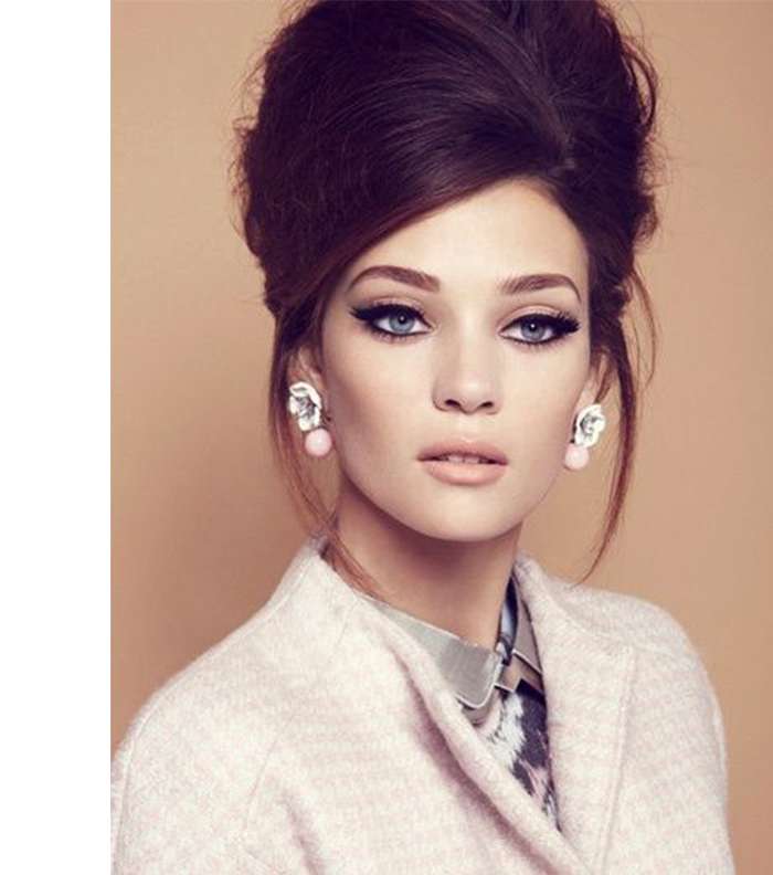 تسريحات ريترو شعر طويل