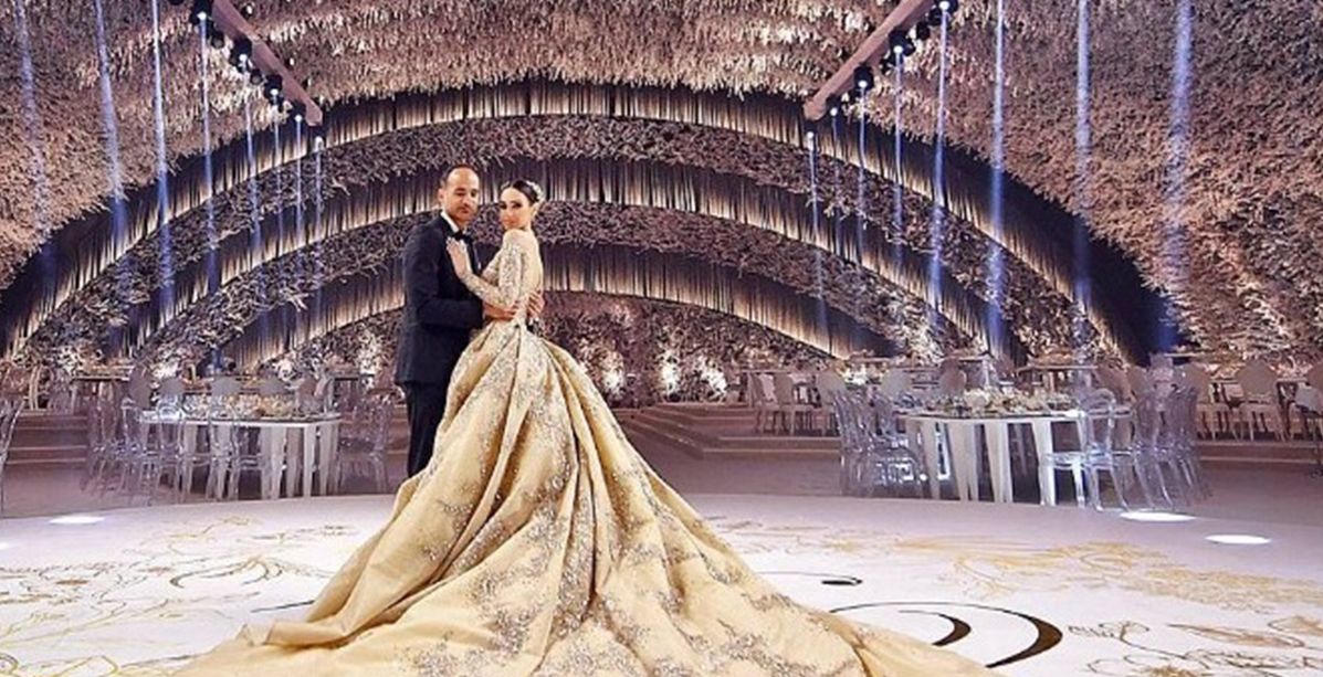حفل زفاف فخم جداً في بيروت...العروس ملكة والديكورات مبهرة!