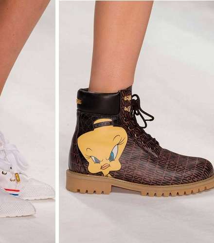 من صيحات الاحذية لشتاء 2016، حذاء الكونفورس بالكعب العالي من موسكينو