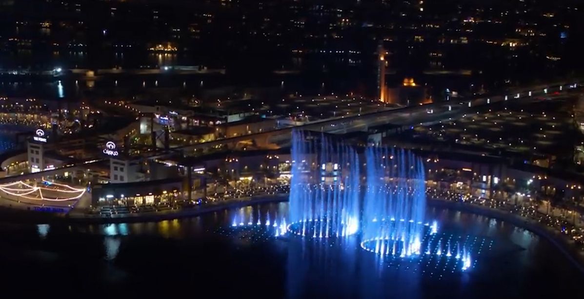 اكبر نافورة في العالم في دبي