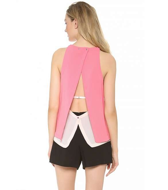 من صيحات موضة صيف 2014، التوبات المفتوحة على الظهر