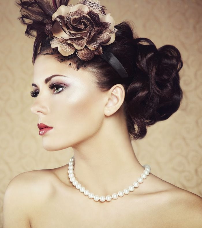 صور تسريحات شعر فخمه 2014 | موديلات تسريحات  ريترو مرفوعه