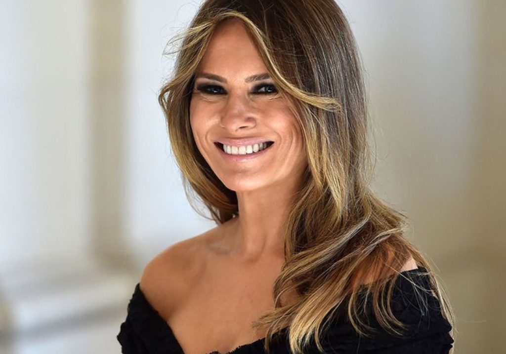 بمستحضر جمالي واحد، ميلانيا ترامب تحول تجاعيدها إلى غمازات!