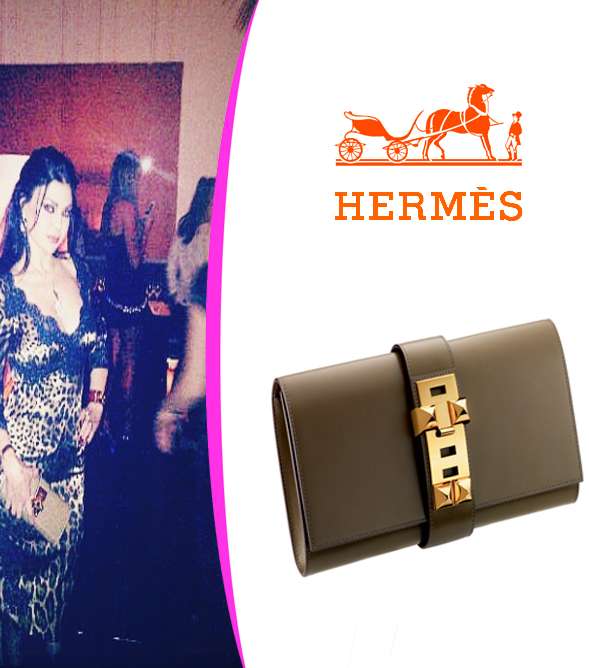 هيفاء وهبي تختار لفساتينها كلاتش من Hermes