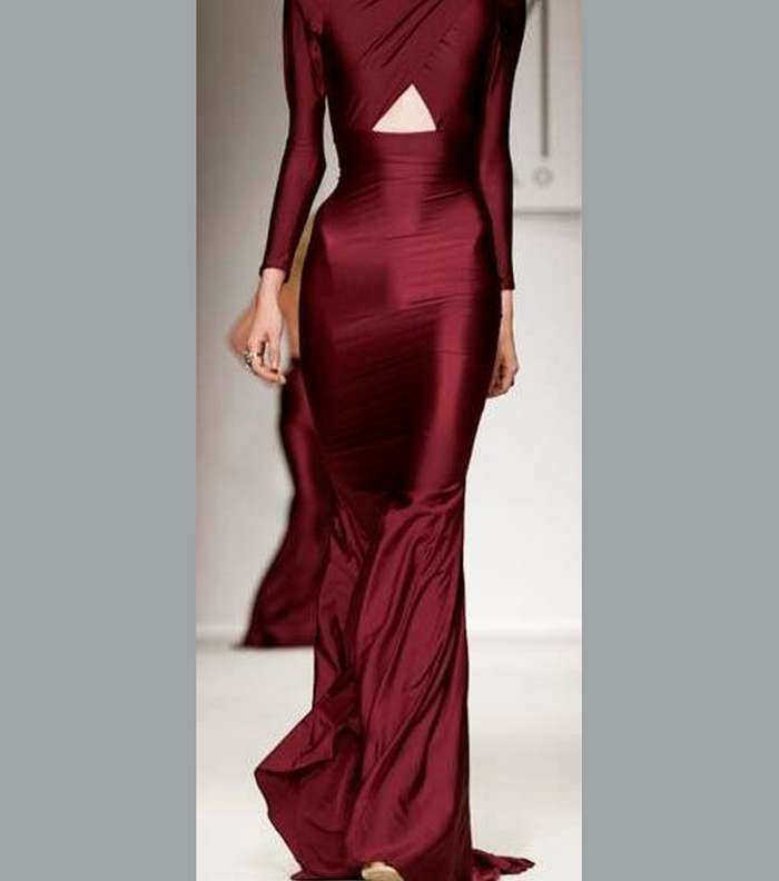 تألقي فستان عنابي يبهر من حولك