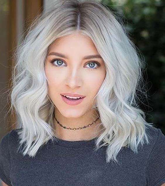 صور اجمل تسريحات للشعر المتوسط