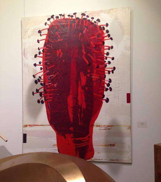 لوحة نبات الطرثوث ٦ معروضه في @GalleryNaila خلال فعاليات الإفتتاح
