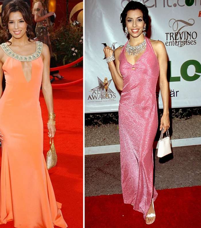 إيفا لونغوريا بفساتين مبتذلة