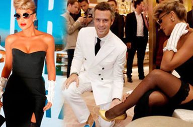 مايا دياب في عرض Level Shoe district 